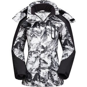 Women's M-grey Ski Jacket Winter Waterproof Female Jacket